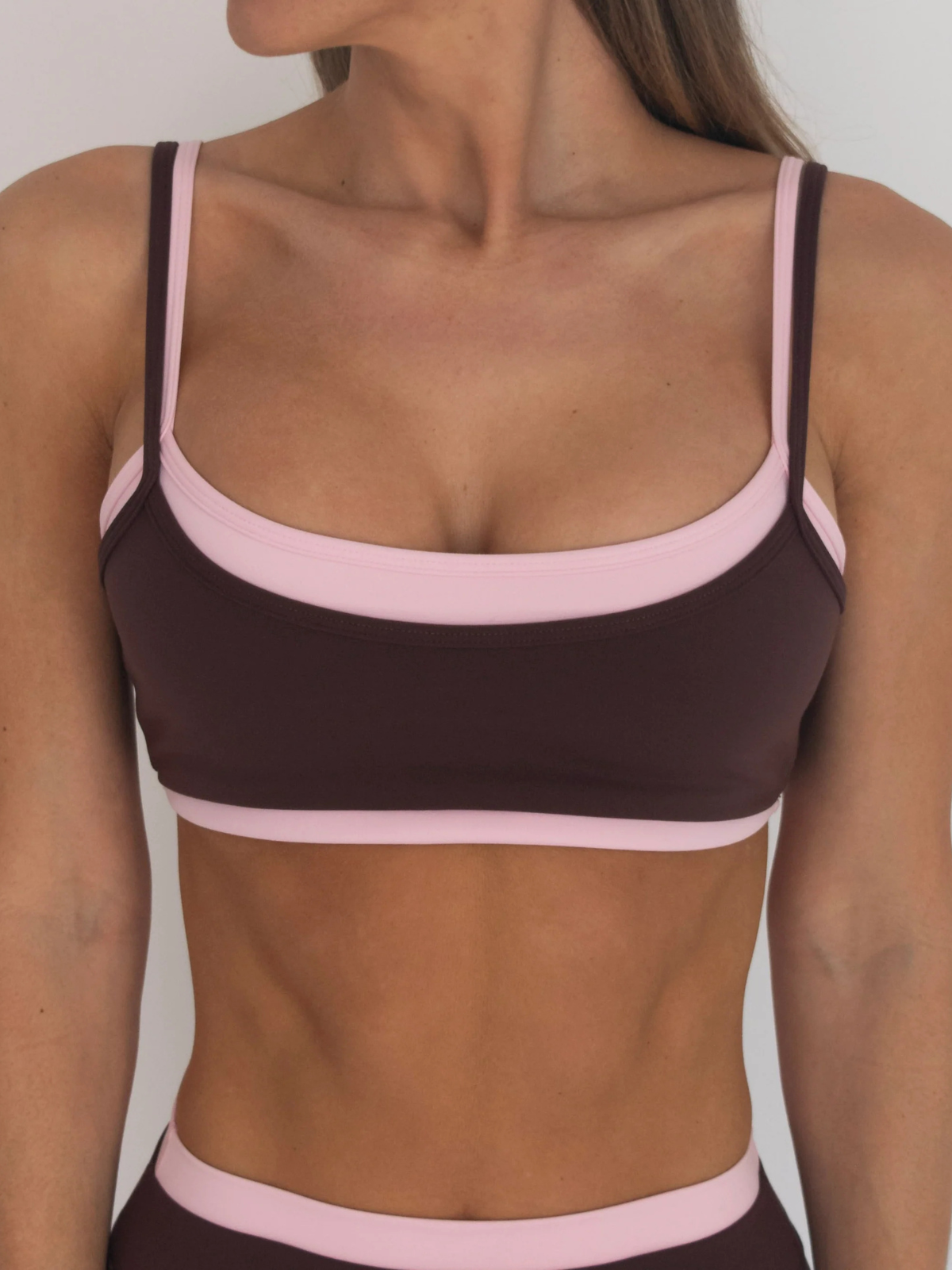 TOP BROWN & PINK