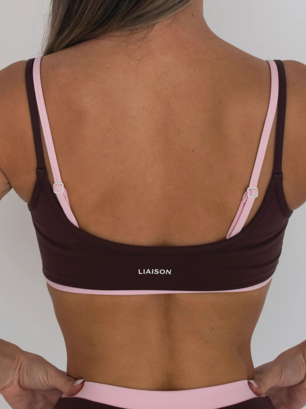 TOP BROWN & PINK