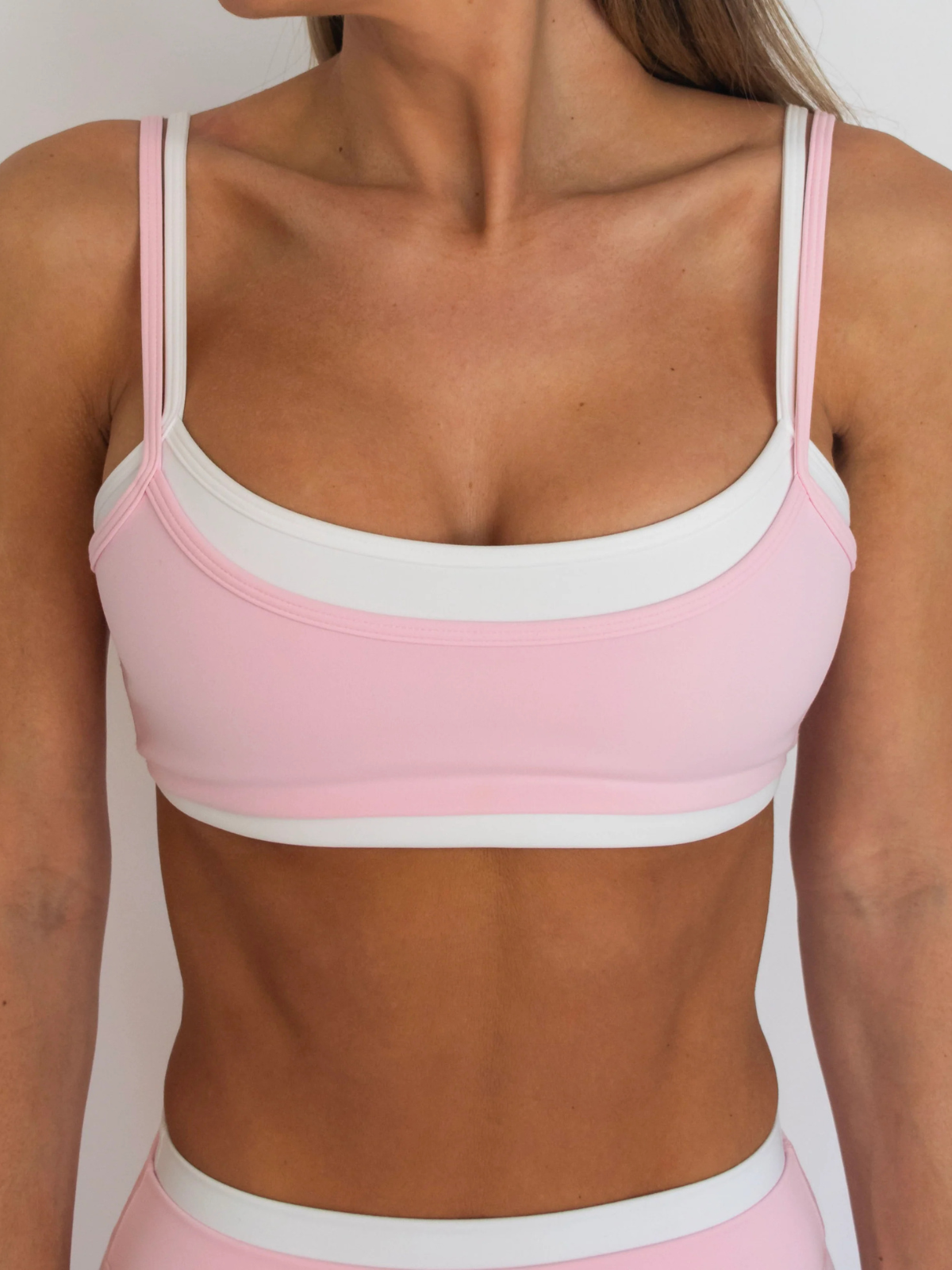 TOP SOFT PINK & WHITE